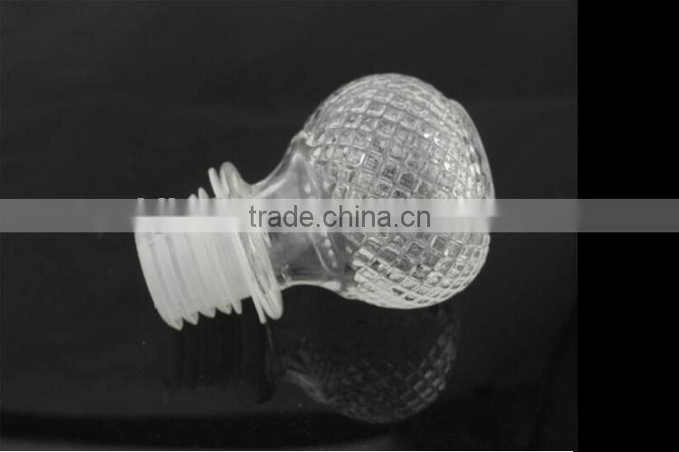 mini glass rum bottle with cork stopper TY44