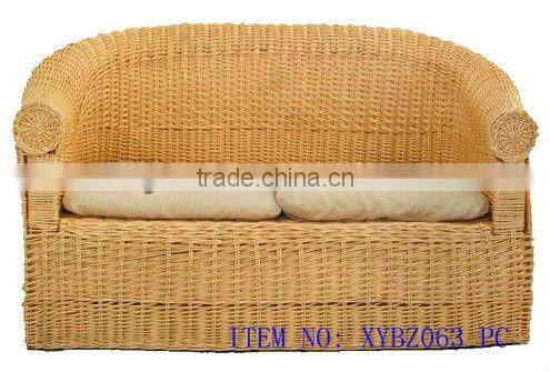 willow wicker sofa set for living room decoration