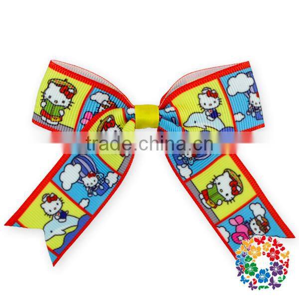 Wholesale Cheap Low Price Hair Big Bows Boutique Girl Baby Alligator Clip Large Grosgrain Ribbon Bows