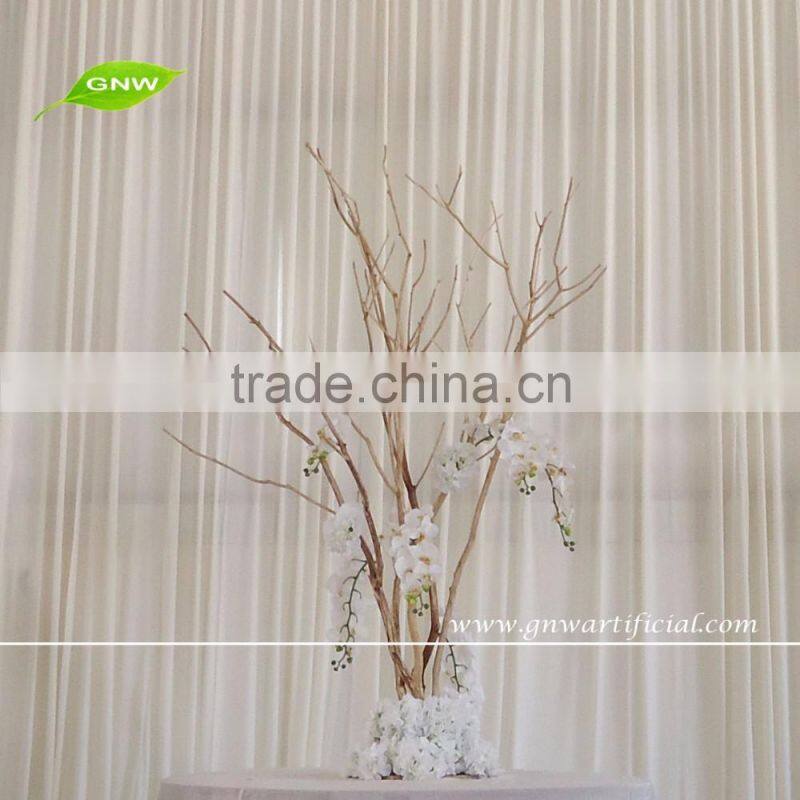 GNW WTR1606003 Hot Sale 2.7m High Nature wood artificial winter tree with Hydrangea for indoor wedding decoration
