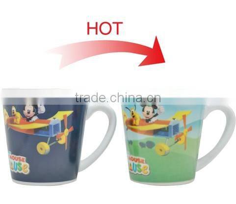 good price heat sensitive Color Changing white ceramic Teapot