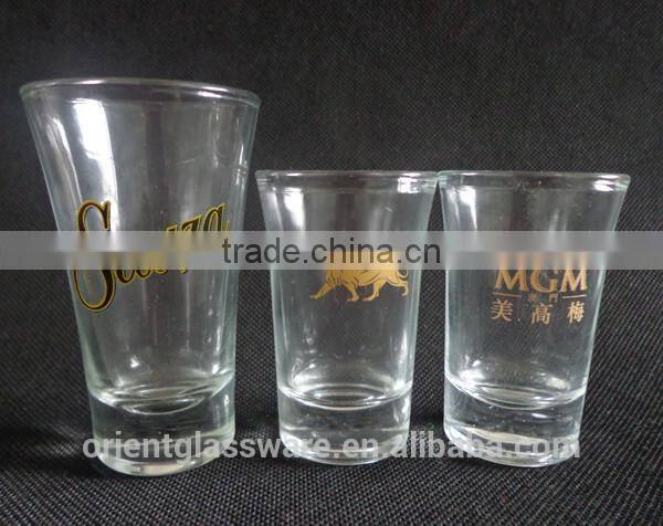 High quality 50ml round shape shot glass cup