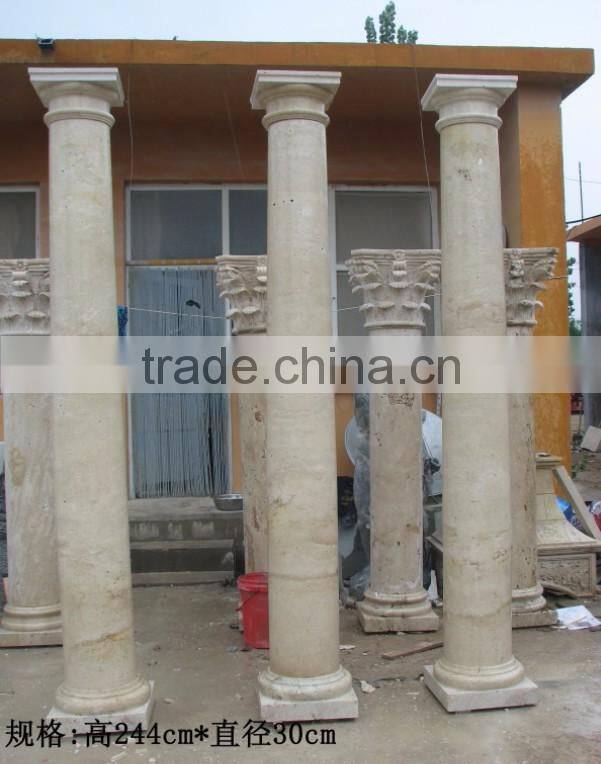 Marble home outdoor decor pilar marble columns for sale