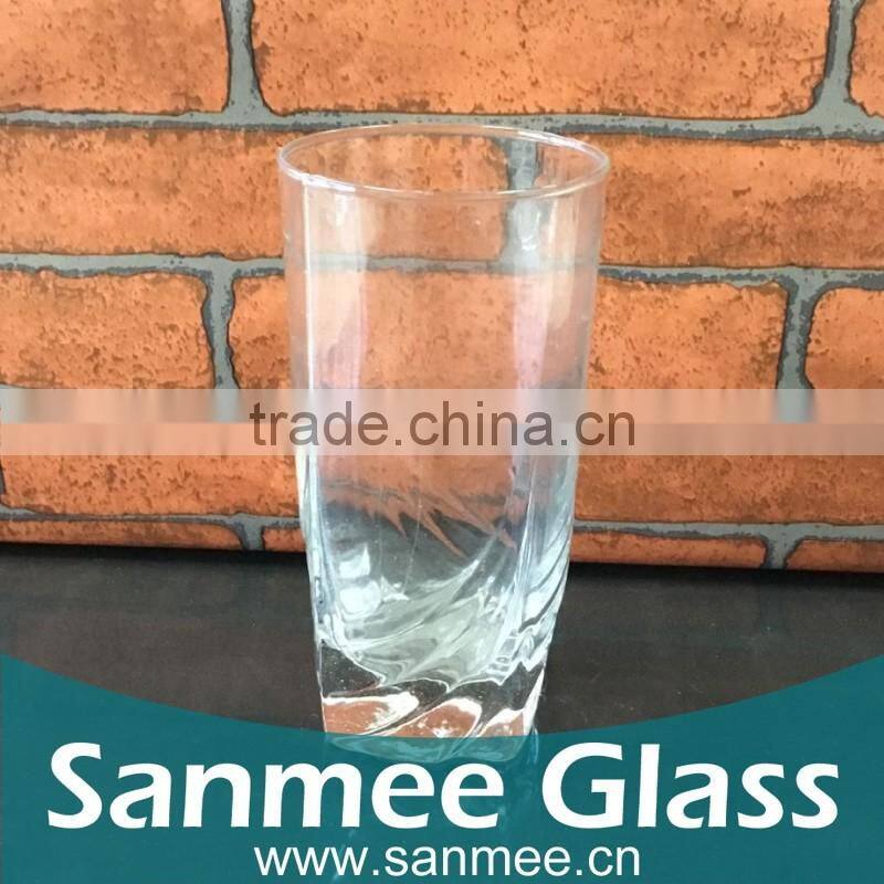 Embossed Square Wine Glass Cup for Wholesale