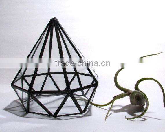 Wedding Ring Box Decorate Glass Diamond Terrarium