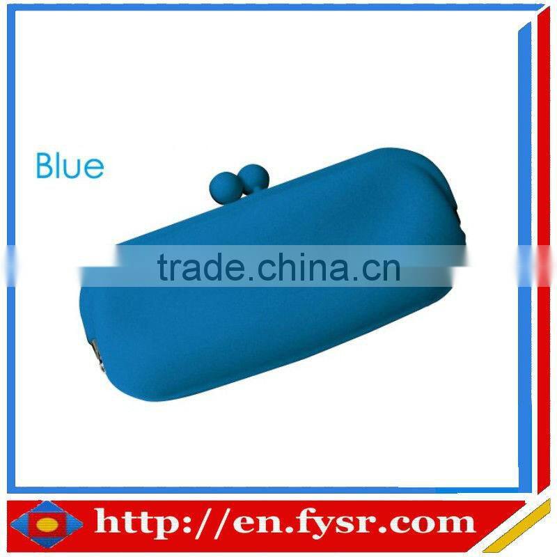 Portable fashion silicone glasses case for kids