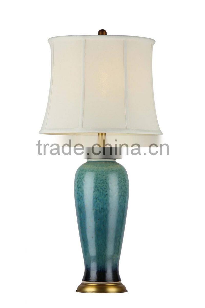 BISINI Luxury Decorative Deep Blue Ceramic Table Lamp
