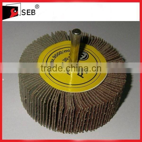 MANDREL MOUNTED ABRASIVE FLAP WHEELS