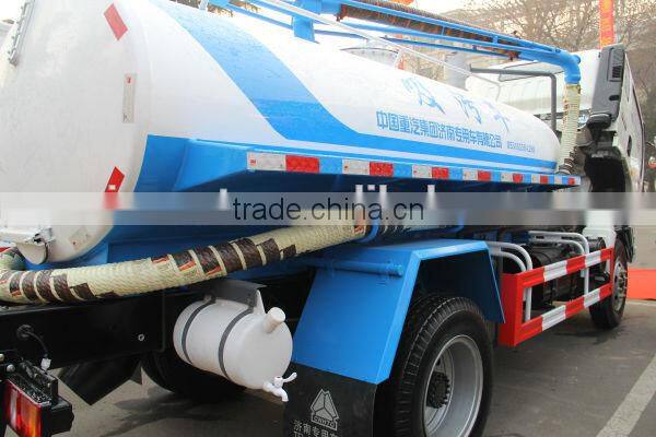 2014 new sinotruck howo 4x2 vacuum sewage sucking truck