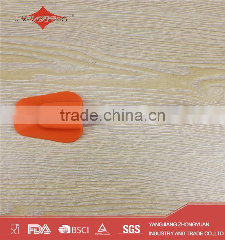 Eco-friendly big size head silicone spatula with translucent handle