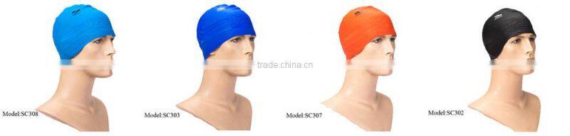 Silver Classic No wrinkle Junior rubber swimming caps