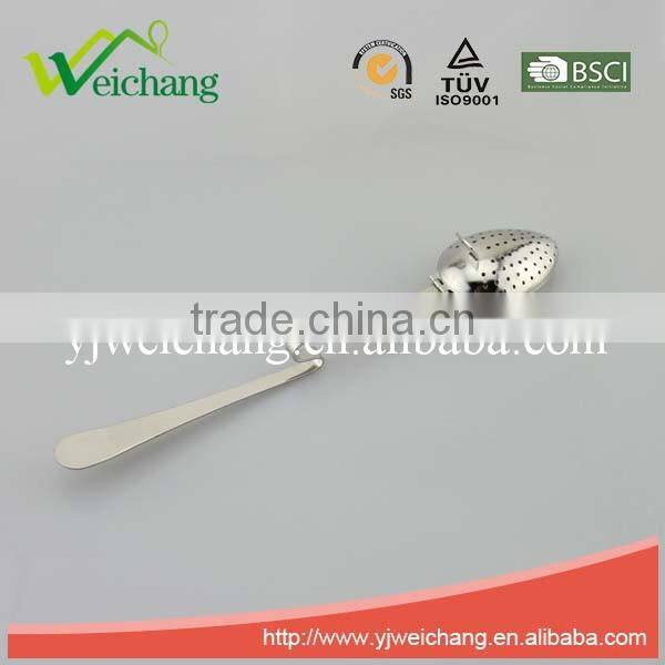 WCTS193 Good quality Stainless Steel Tea tools Tea Strainer Tea Infuser Long bending handle Durable and Rust Resistant