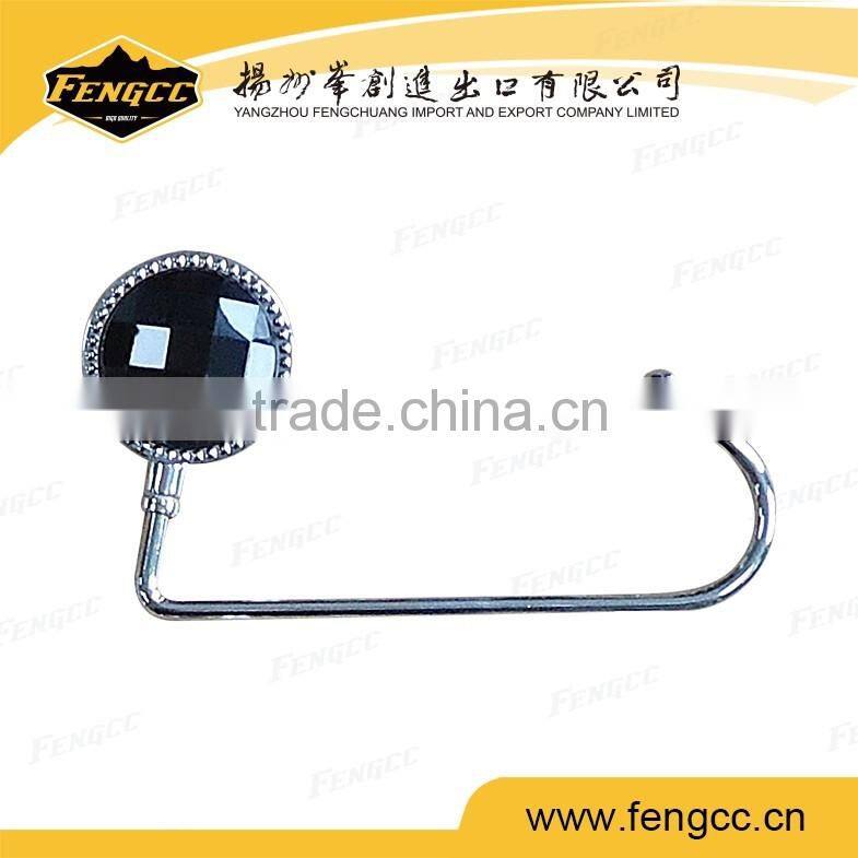 High Quality Diamond Shape Bling Bling Purse Hook/Bag Hook