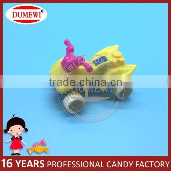 Mini Sun Beach Motorcycle Toy Candy in Big Car Bottle