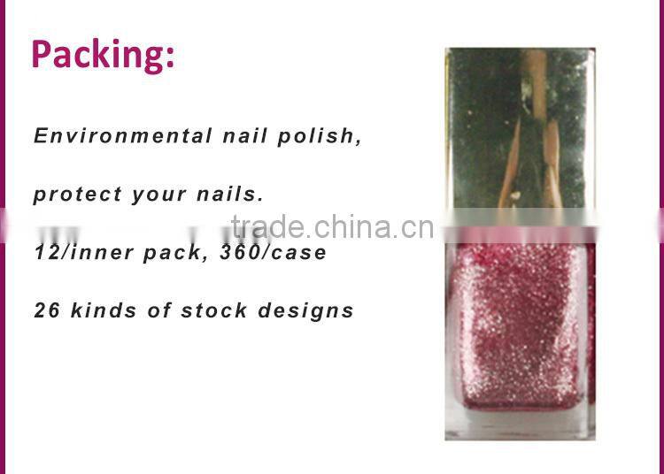 Profesional hot sale diamond powder Nail Polish Bottled