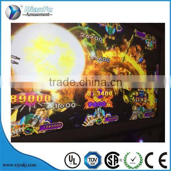 arcade coin operated jellyfish fish hunter fishing fire kirin fishing game machine tickets printer fishing game machine