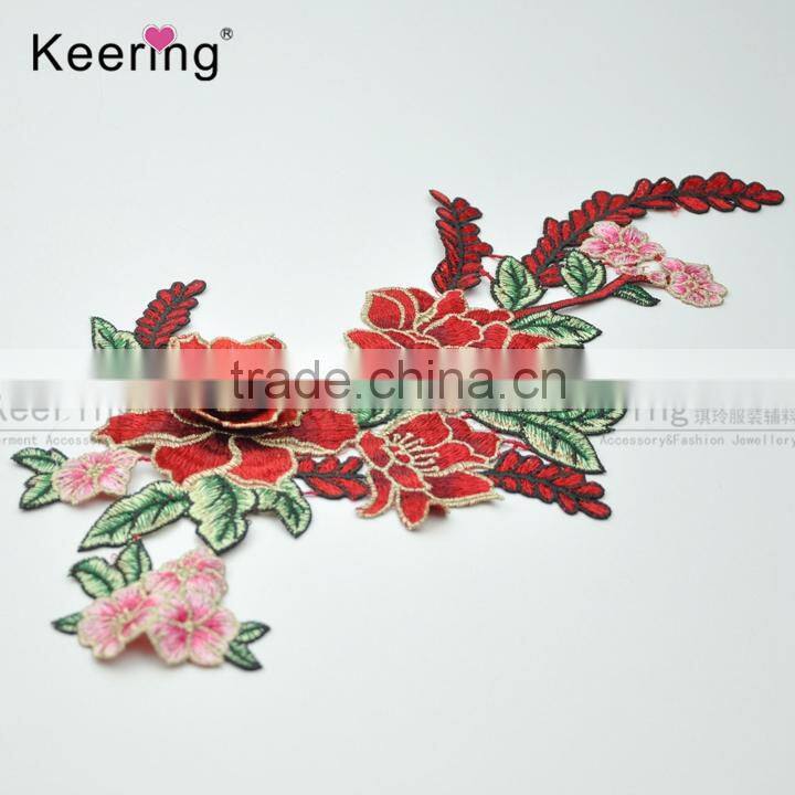 Hot Sale New Design Pretty Flower Clothing Embroidery Patch WEF-770