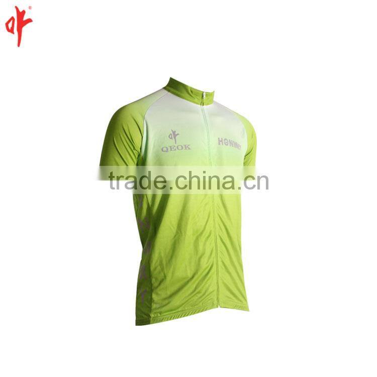 Coolmax men cycling jersey fluorescence printing cycling shirt