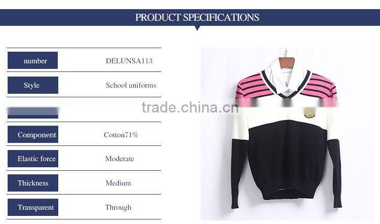 Latest Design Middle School Uniform Sweaters