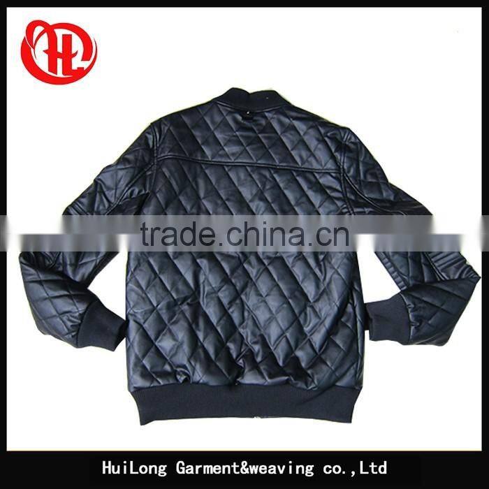 Manufacture men baseball jacket varsity pu leather jacket