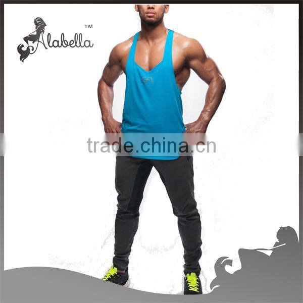 Colourful gym blank gym mens stringer singlet wholesale