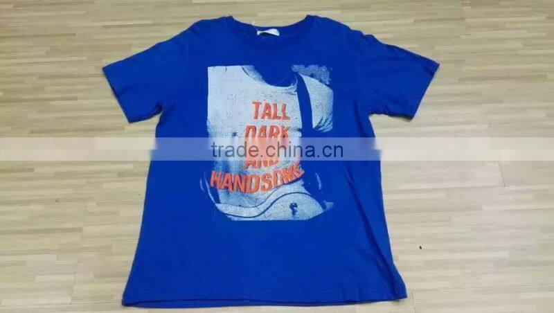 Garments stocklot cheap price comfortable boy's short sleeve t-shirts stock clearance sale