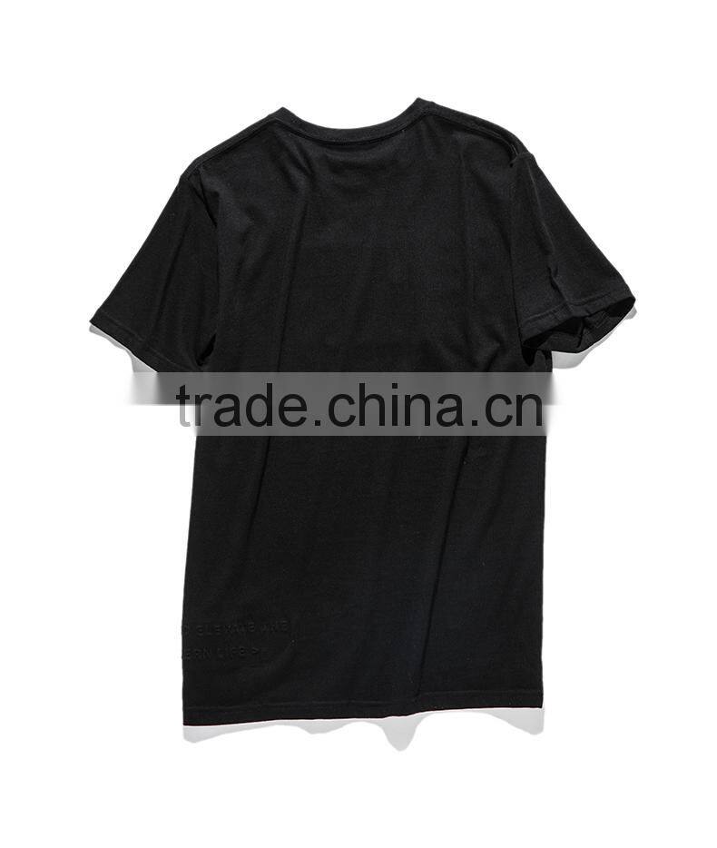New Fashion Design Blank black slim fit tee custom men t shirt wholesale china
