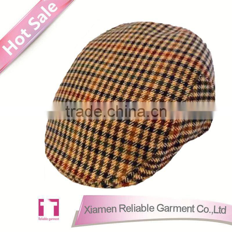 2014 new!!! custom plaid skirt hat for men fedora hat ,wholesale wool hat