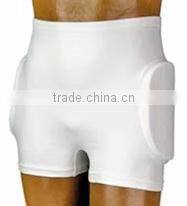 Hip protector with removable pads