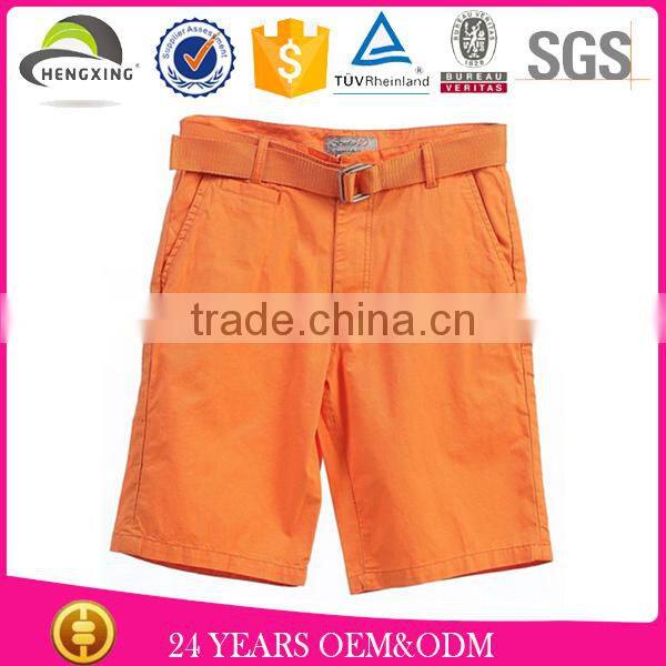 factory custom 100% cotton mens chino shorts