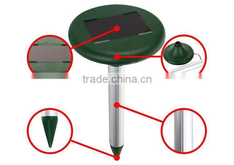 Outdoor Use solar powered sonic wave sound Vibration new AGTZ-08 ultrasonic snake repellent