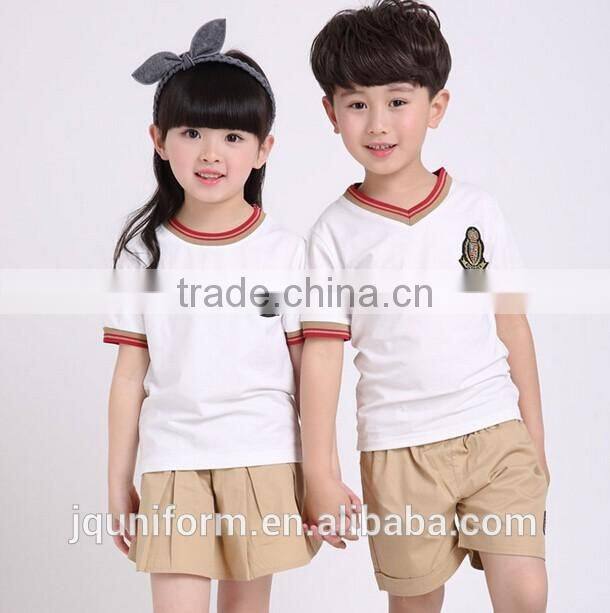 Custom OEM Design New Style Kids Khaki shorts School Uniforms in Public Schools