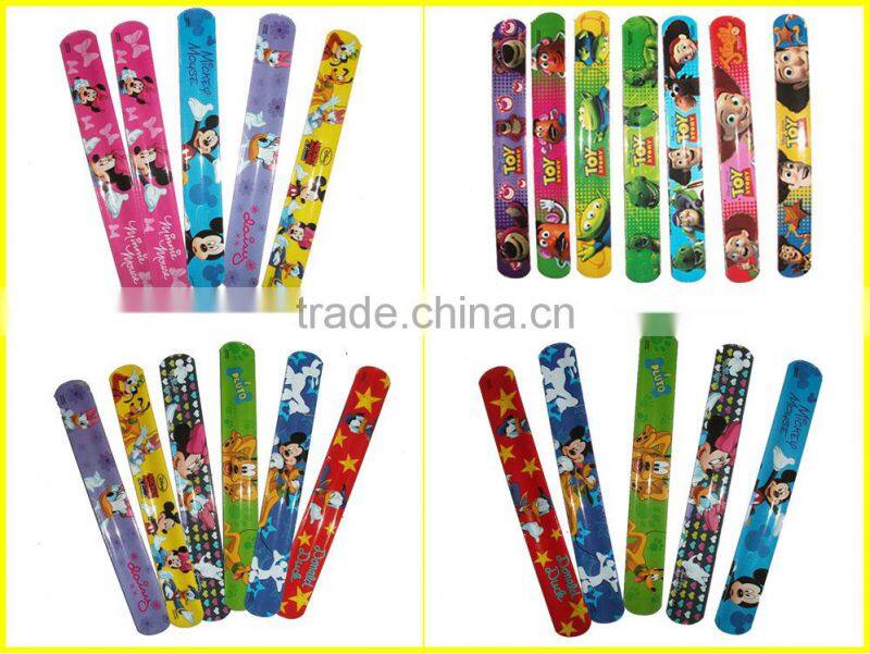 Hot sale unisex pvc silicone rubber slap wristband