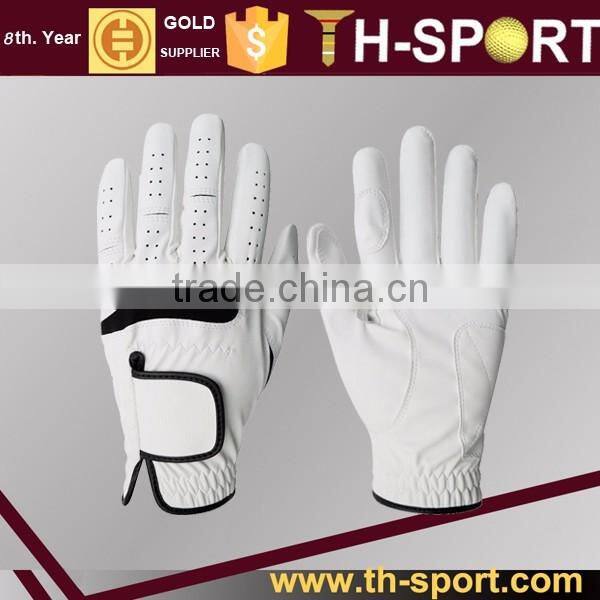 White Men Regular Size All-Cabretta Leather Golf Glove
