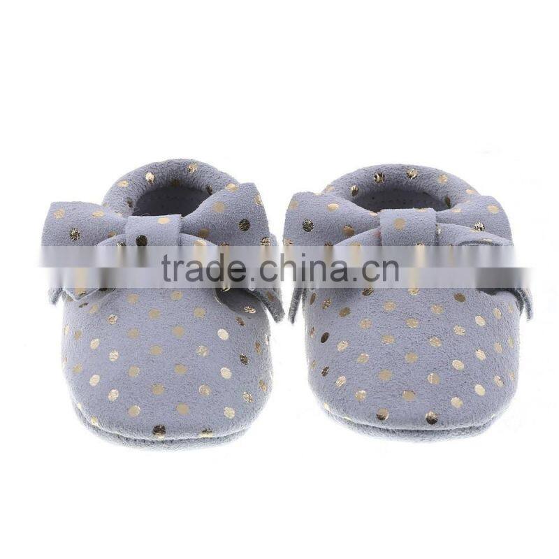 Leopard pattern printed leather baby moccains, printed leather baby moccains
