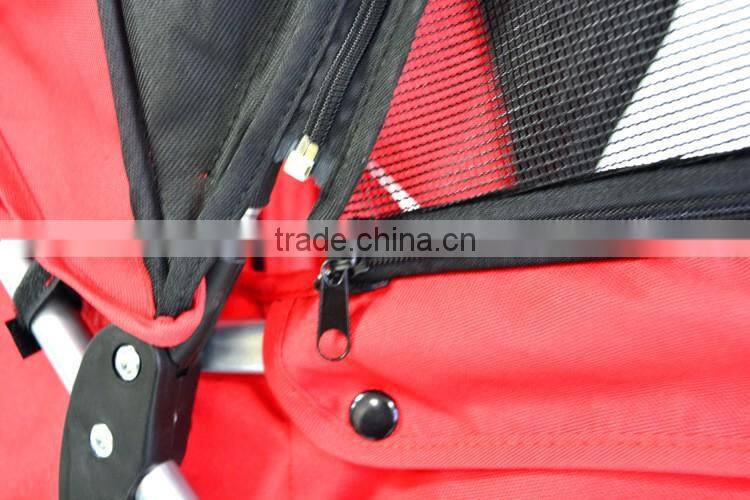 Three Wheel Pet Stroller / Cat & Dog Foldable Carrier Strolling Cart