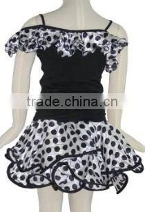 Princess performance wear girls latin dress