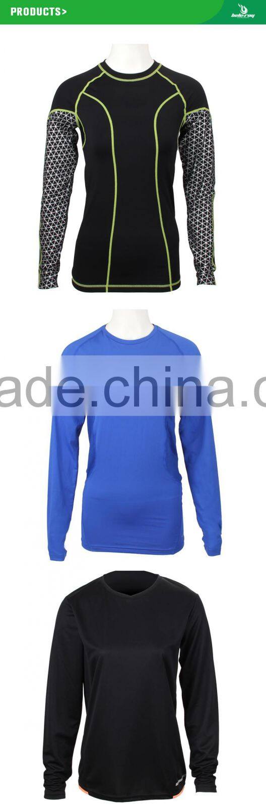 Custom your own sublimation long sleeve T shirt,ladies T-shirt for sports gym fitness
