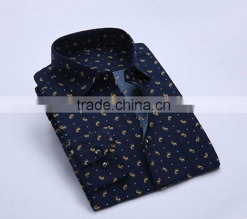 Yiwu factory OEM high quality cotton shirt elegant for men 2016