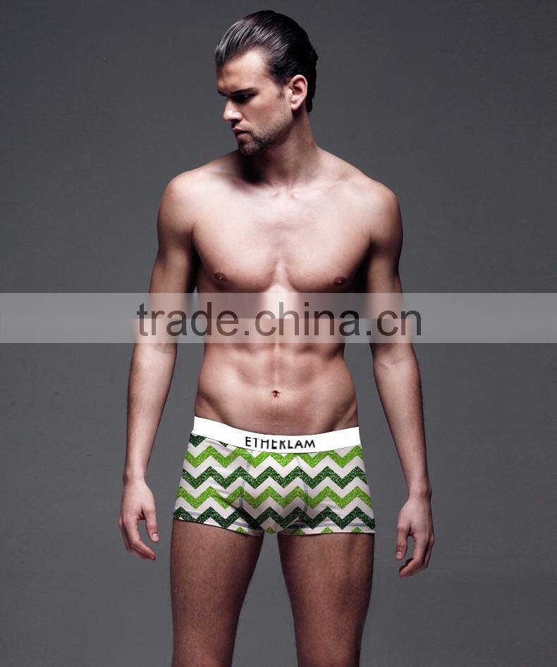 Merry Christmas 88% Polyester 12%Elastic Fashion Style Tether Mens Underwear 2016
