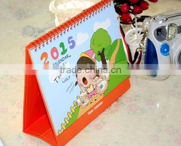 2015 Custom made High Quality Paper Calendar For Promotion