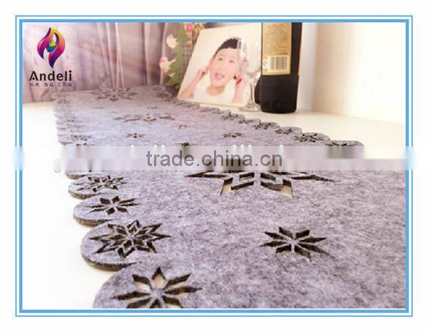 cheap dining die cut felt table runner