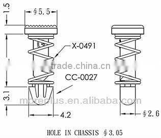 Plastic Rivets Push Pin