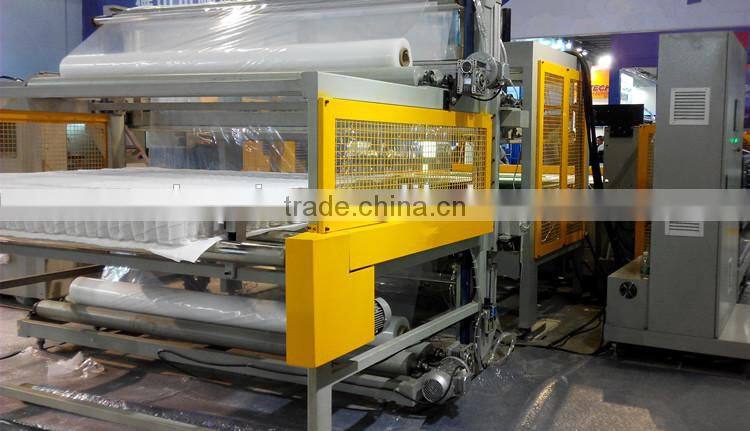 Mattress Compression Package Integrated Machine / Wrapping Machine for Bedding Factories