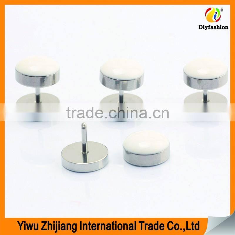 Custom New Products 2016 Stainless Steel Fake Tunnel Ear Plugs Body Jewelry Pierceing In China