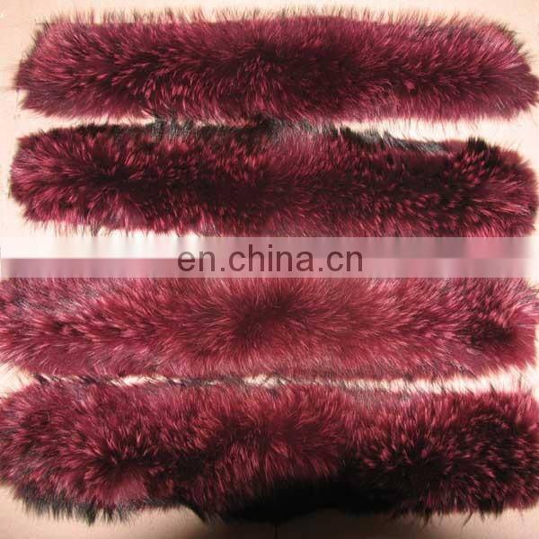 Chinese Raccoon Fur Jacket Fur Collar
