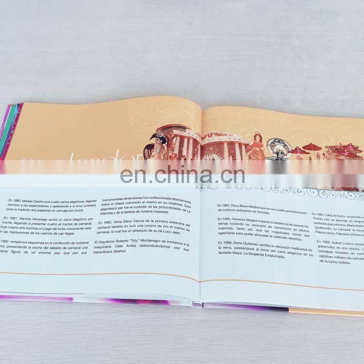 Guangzhou book supplier colorful art paper jewelry product catalog book printing hardcover book printing