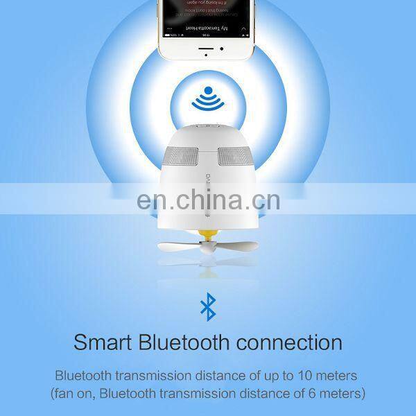 New portable 2 in 1 bluetooth speaker with mini fan,wireless bluetooth speaker for Android and IOS