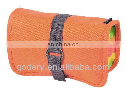 Multi-function new designed ladies clutch canvas cosmetic bag