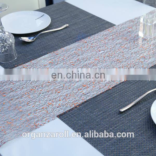 2016 New Design Embroidery Lace Table Runner For Dining Room